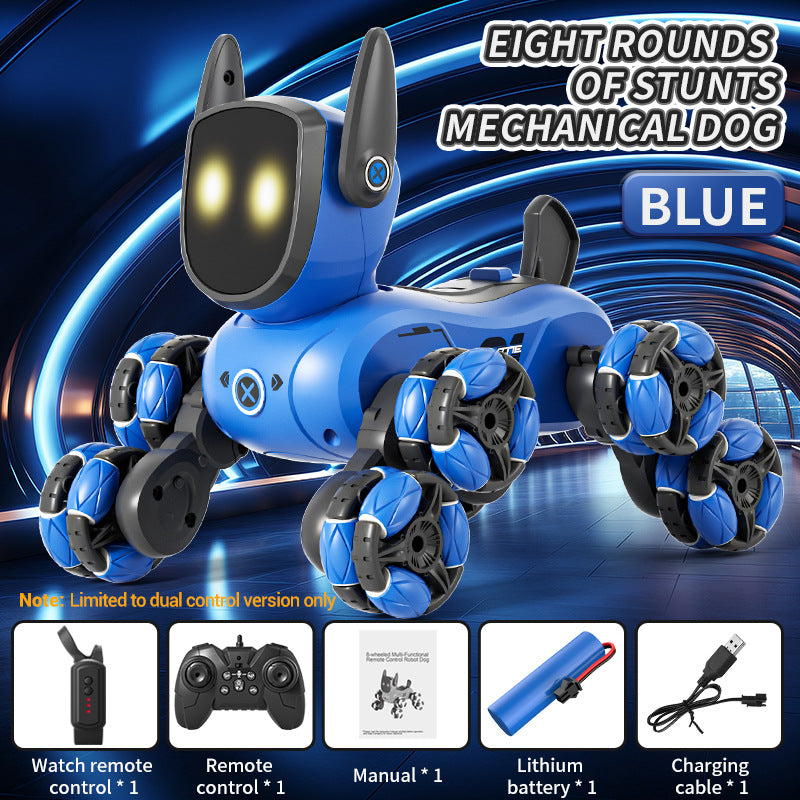 Load image into Gallery viewer, JJRC Q200 Smart RC Robot Dog, Gesture & Remote Control, 360° Stunt, Voice Control, Lights & Music, STEM Toy for Kids