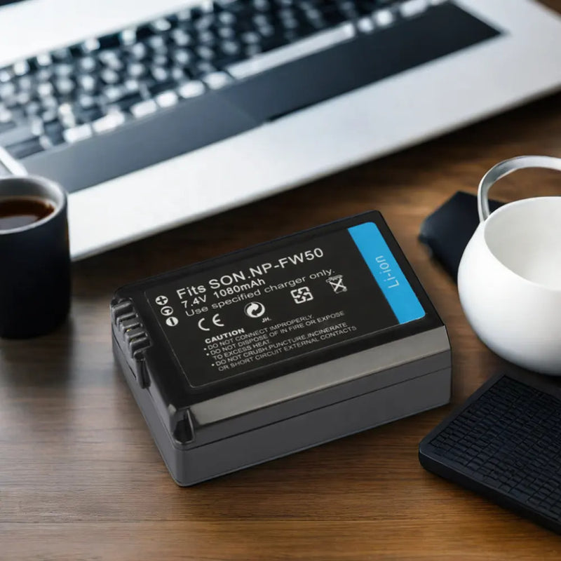 Load image into Gallery viewer, NP-FW50 7.4V Digital Battery 1080mAh Compatible With Sony A6000 A6400 A6300 A6500 A7 A7II A7RII A7SII A7S A7S2 A7R NPFW50 Cameras Batteries,1pcs