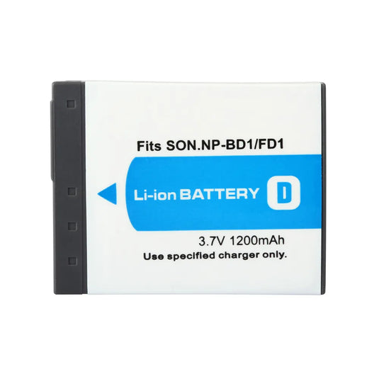 1~2Pack NP-BD1 NP-FD1 3.7V Battery Replacement 1200mAh For Sony Camera DSC-T2 DSC-G3 DSC-T70 DSC-T75 DSC-T77 DSC-T200 T300 T500 Digital Batteries