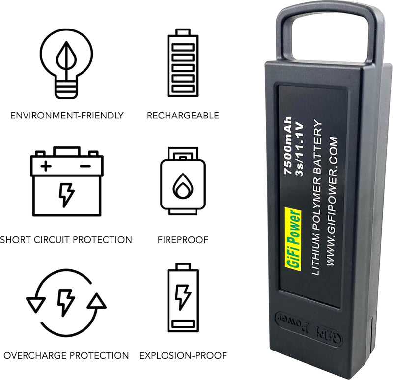 Load image into Gallery viewer, 11.1V High Capacity Replacement Drone Battery 7500mAh For YUNEEC Q500 / Q500+ / Q500+PRO / Q5004K / Yuneec Q500 4K Typhoon RC Drone