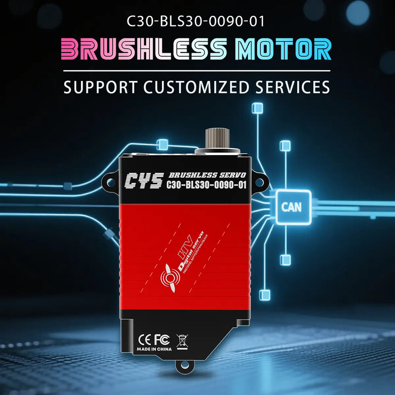 Load image into Gallery viewer, C20-BLS30-0090-01 Brushless Digital Servo, 25kg·cm High Torque CAN Bus Waterproof for Industrial Drones, 1 Pack(Direct Factory Sale)