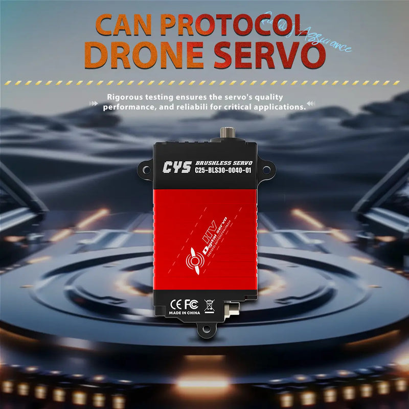 Load image into Gallery viewer, C25-BLS30-0040-01 40KG High Torque Brushless Servo Motor with CAN Bus, Waterproof Steel Gear for Drones & RC Plane, 1 Pack(Direct Factory Sale)