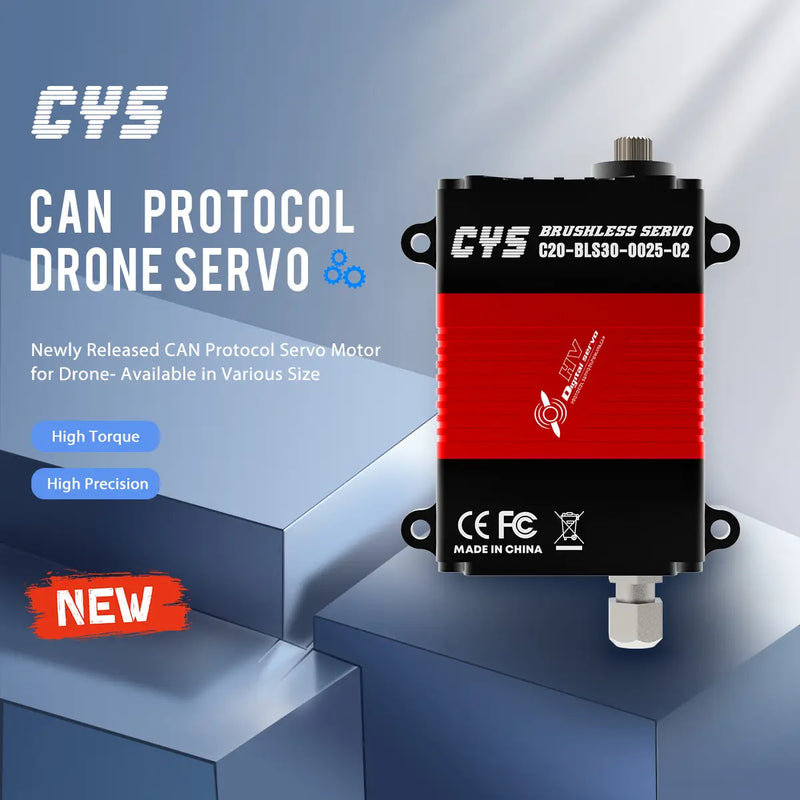 Load image into Gallery viewer, C20-BLS30-0025-02 25kg·cm Brushless Digital Servo, CAN Bus Waterproof for Industrial Drones, 1 Pack(Direct Factory Sale)