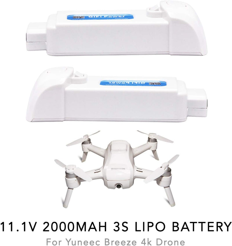 Load image into Gallery viewer, 11.1V GiFi MaximalPower Replacement 2000mAh 3S Lipo Battery for Yuneec Breeze 4k Drone