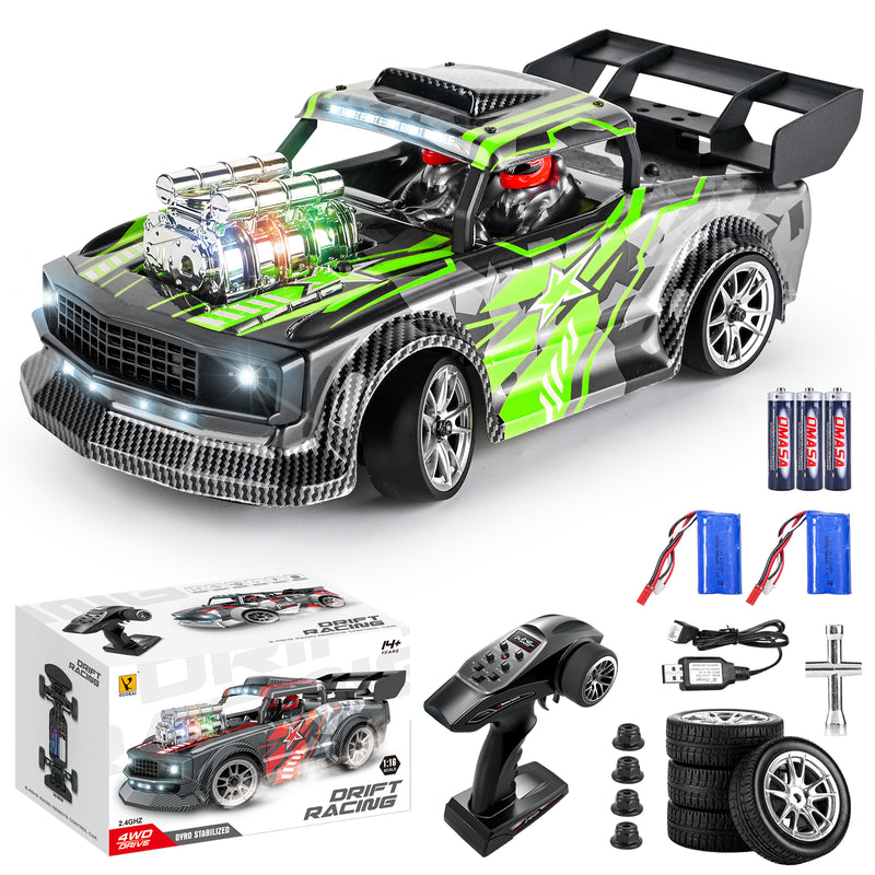 Load image into Gallery viewer, GUOKAI Drift racing car 50KM/H High Speed 4 Wheel Drive Gyro Stabilized All Terrain with Led Light