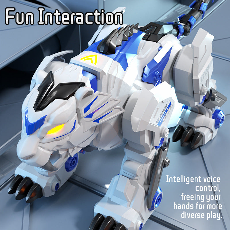 Load image into Gallery viewer, JJRC R38 Smart RC Mechanical Tiger Robot, Voice & Gesture Control with Bionic Moves, Dancing, Music & LED , Interactive STEM Gift for Kids