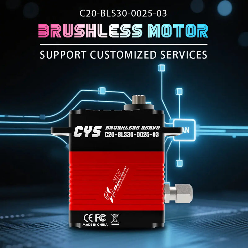 Load image into Gallery viewer, C20-BLS30-0025-03 25KG Full Metal Brushless Servo Motor with CAN Protocol, Waterproof Steel Gear Bus for Drones & RC Plane, 1 Pack(Direct Factory Sale)