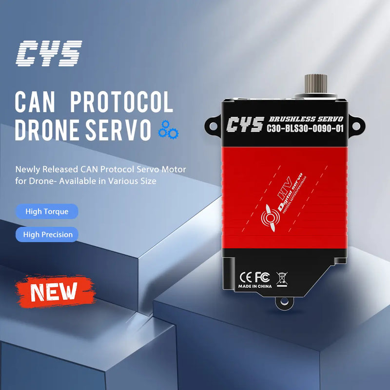Load image into Gallery viewer, C20-BLS30-0090-01 Brushless Digital Servo, 25kg·cm High Torque CAN Bus Waterproof for Industrial Drones, 1 Pack(Direct Factory Sale)