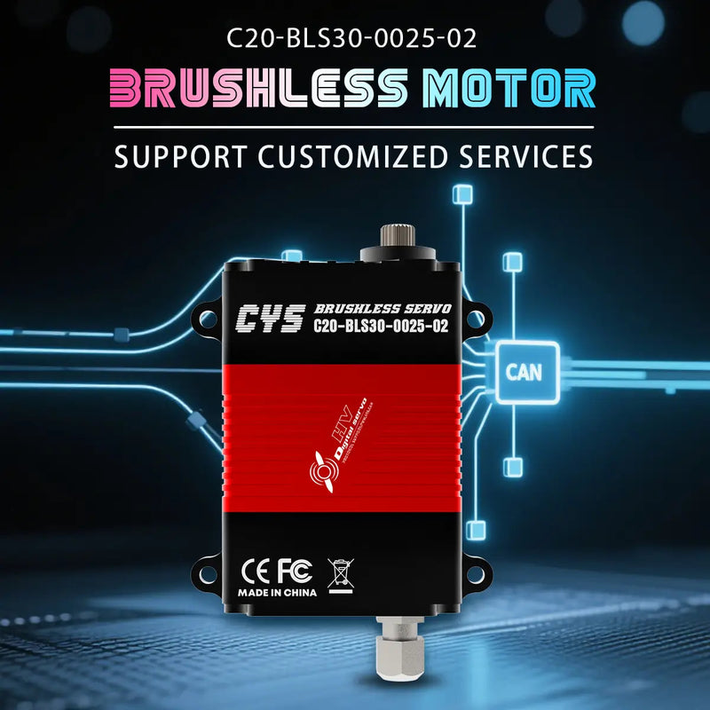 Load image into Gallery viewer, C20-BLS30-0025-02 25kg·cm Brushless Digital Servo, CAN Bus Waterproof for Industrial Drones, 1 Pack(Direct Factory Sale)