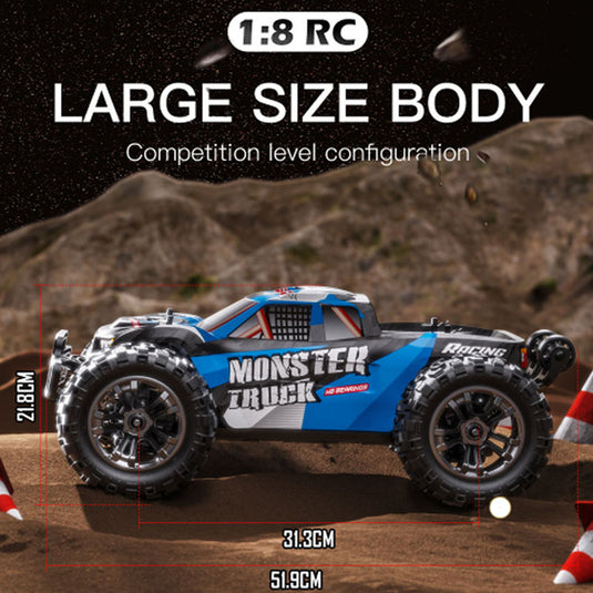 1:18 Full Scale High Speed 4WD GT Control System, Speed 80 km/h,Splash Proof 3670-2500KV Brushless Motor, JX torque Metal Servo