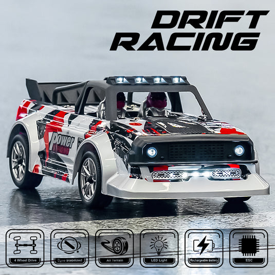GUOKAI  Drift racing car 2.4G Remote control 4 Wheel Drive All Terrain with Led Light