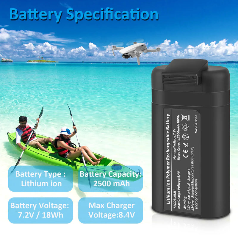 Load image into Gallery viewer, DJI Mini 2 7.2V Intelligent Flight Battery Replacement 2500mAh Fit For DJI Mini 2 SE / Mini SE / Mini 2 Drone Accessories, 1 Pack