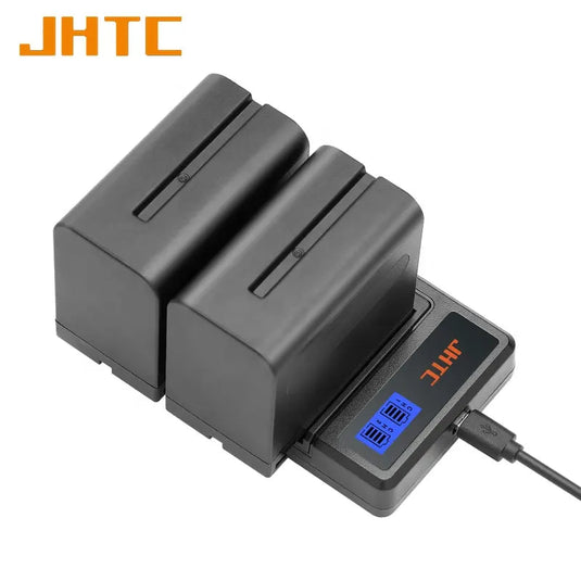 FirstPower 2 Pack NP-F970 Batteries And USB Dual Charger 7.4V 8800mAh For Sony MC1500C 190P 198P F950 HD1000C NP-F970 F960 F950 Photographic Lamp Battery,1Kit