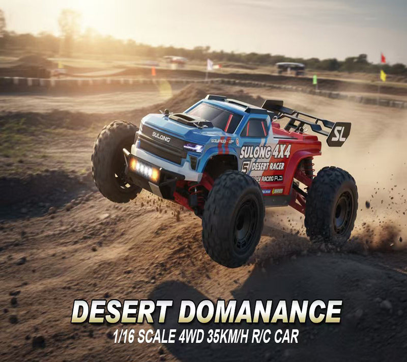 Load image into Gallery viewer, SULONG 1/16 Scale 4WD Hight Speed Remote Control Car With All-Metal Differential Gear, 35KM/H Top Speed, Variable Speed Control & Metal Shock Absorbers