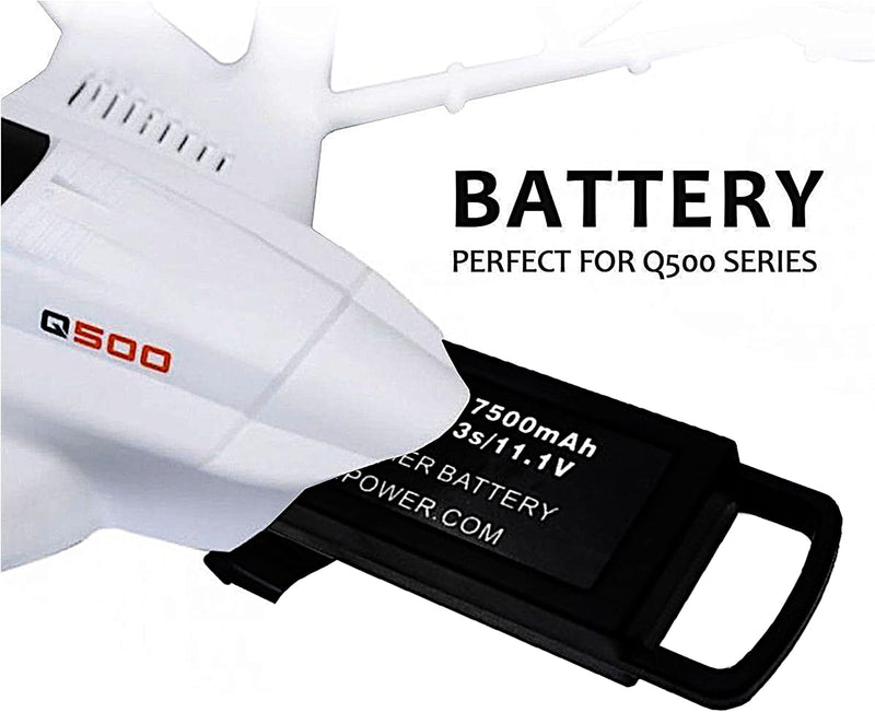 Load image into Gallery viewer, 11.1V High Capacity Replacement Drone Battery 7500mAh For YUNEEC Q500 / Q500+ / Q500+PRO / Q5004K / Yuneec Q500 4K Typhoon RC Drone