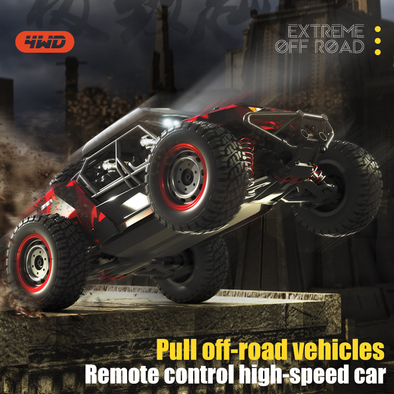 Load image into Gallery viewer, JJRC Remote 2.4G control high-speed car Pull off-road vehicles with LED highlight headlight Carbon brush magneto Strong power output