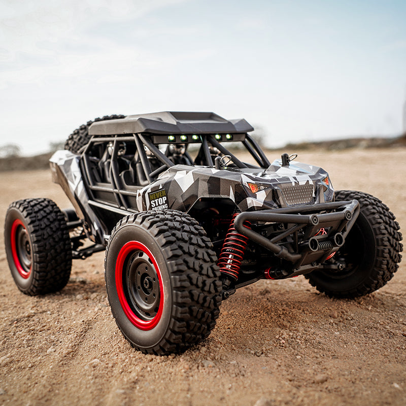 Load image into Gallery viewer, JJRC Remote 2.4G control high-speed car Pull off-road vehicles with LED highlight headlight Carbon brush magneto Strong power output