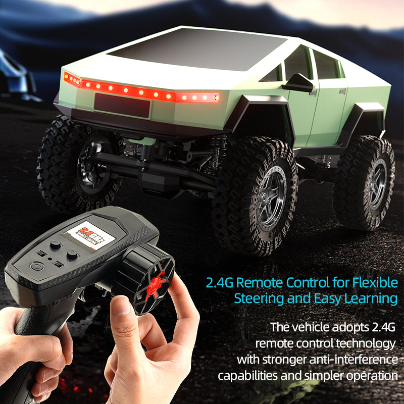 Load image into Gallery viewer, 1/18 Cybertruck Climbing Car 4WD OFF-ROAD Vehicle New Climbing Star Tow Speed Gearbox Mechanical Shift Through-Type Linked Headlights