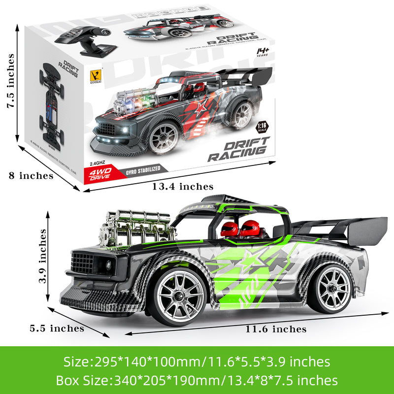 Load image into Gallery viewer, GUOKAI Drift racing car 50KM/H High Speed 4 Wheel Drive Gyro Stabilized All Terrain with Led Light