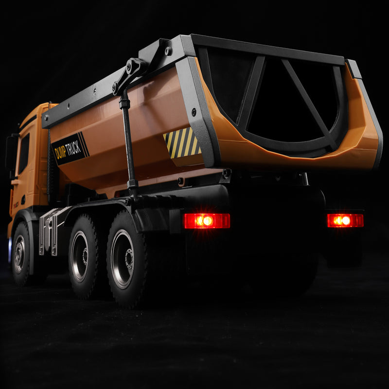 Load image into Gallery viewer, WLtoys 1:14 Scale RC Dump Truck High Simulation Analog Hydraulic Telescopic Design 45° Independent Control 2.4G Remote with Light and Sound