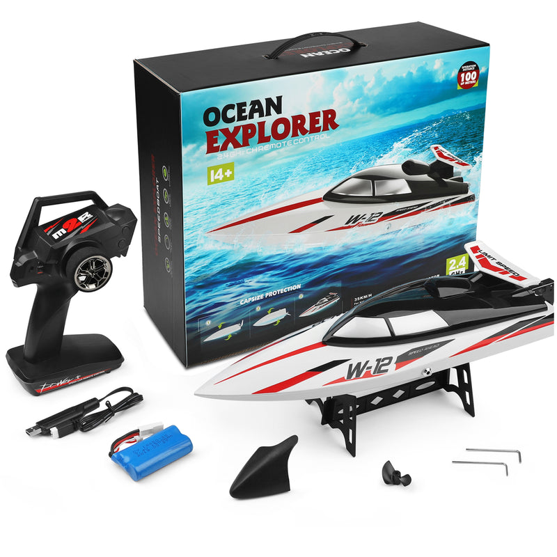Load image into Gallery viewer, WLtoys 912-A 35KM/H High Speed RC Racing Boat 2.4GHz Remote Control