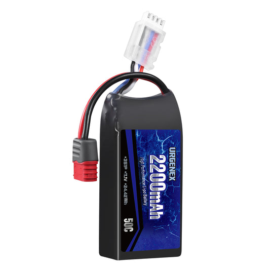 11.1V 2200mAh Upgrade 3S Lipo Battery for Hyper Go Angry Snail RC Truck 50C High Dis Charger Rate