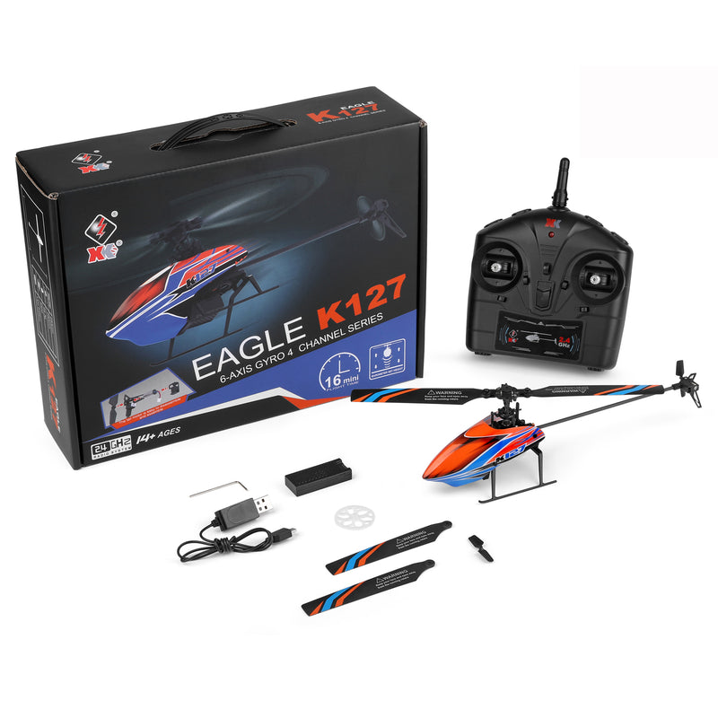 Load image into Gallery viewer, WLtoys K127 RC Hilicopter 6-Axis Gyro Altitude Hold 4CH 2.4G