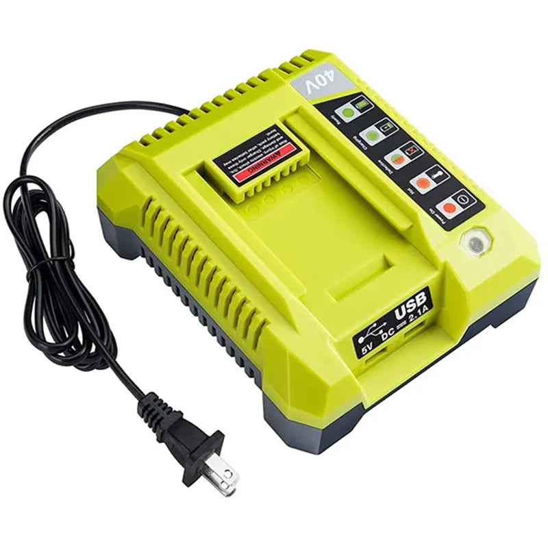 Ryobi OP401 40V Battery Charger – Genuine OEM Charger For 40V Lithium-Ion Packs