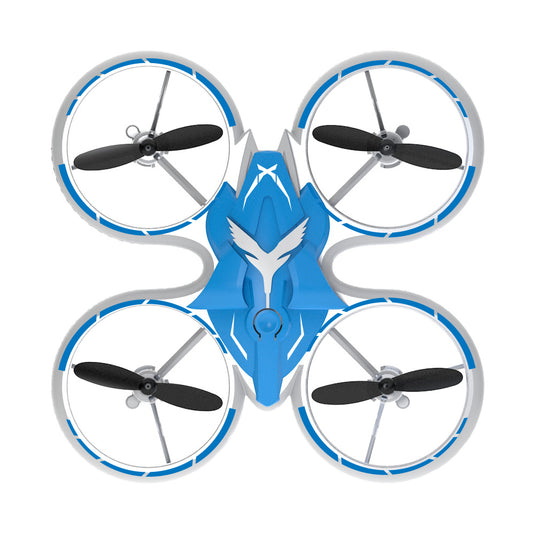 Flytec T22 3D Flips LED Light Mini Drone Indoor Outdoor RC Quadcopter With Auto Hovering Mode Blue