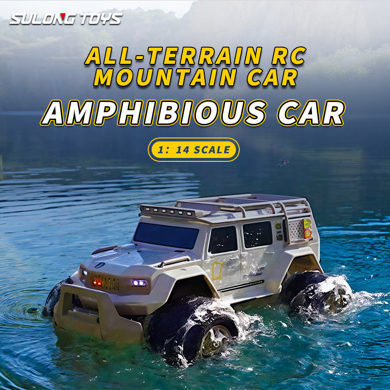 Load image into Gallery viewer, 1/14 SL Off-Road Vehicle 2.4G Amphibious 4WD Five-Channel All-Terrain Remote Control Car, Rotating On The Spot Four-Wheel Drive (with lights + sound)