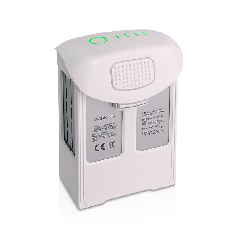 Load image into Gallery viewer, Phantom 4 Intelligent Flight Battery 15.2V 5870mAh High Capacity Replacement Battery Compatible with DJI Phantom 4/4 Pro/4 Pro V2.0/4 Pro Plus/4 Advanced/4 RTK Drone, Up to 30Mins Flight Time