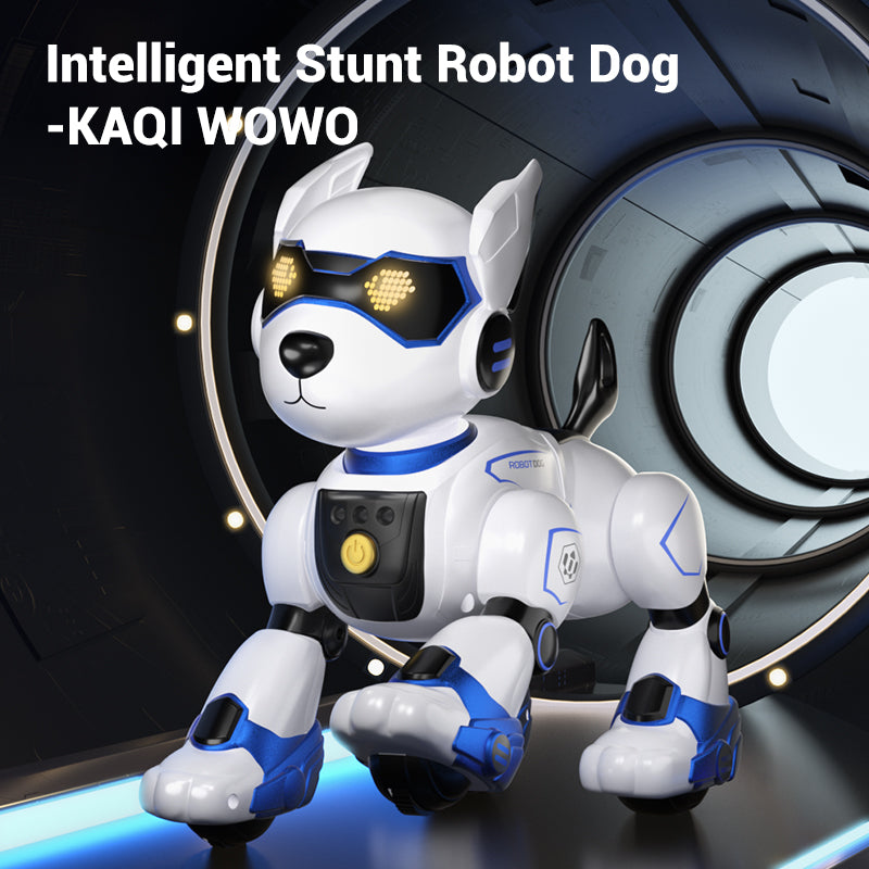 Load image into Gallery viewer, RC Robot Dog Toy for Kids, Intelligent Remote Control Stunt Dog with Voice Control & Programable Functions, Interactive Electronic Pet Puppy Sings, Dances, Plays Bedtime Stories