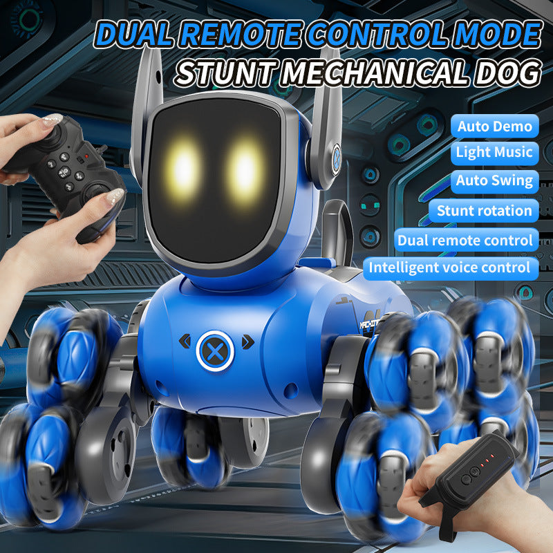 Load image into Gallery viewer, JJRC Q200 Smart RC Robot Dog, Gesture & Remote Control, 360° Stunt, Voice Control, Lights & Music, STEM Toy for Kids