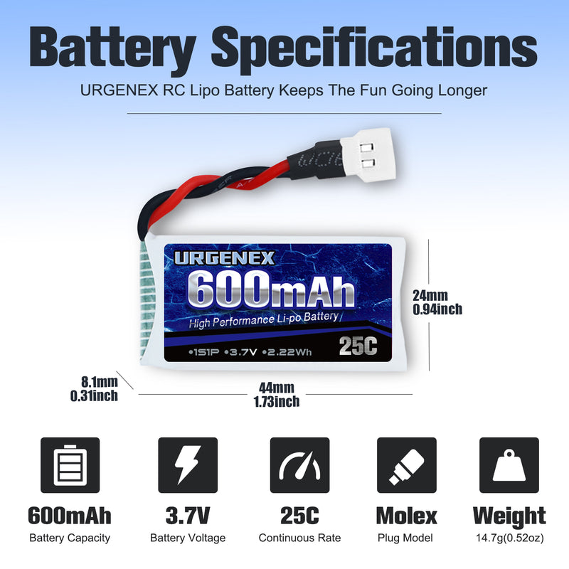 Load image into Gallery viewer, 3.7V Lipo Battery 600mah RC Drone Battery for Syma RC Drone