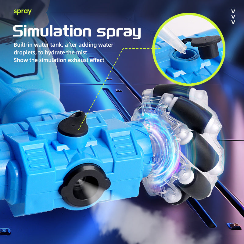 Load image into Gallery viewer, URGENEX RC Car Toys for Boys Girls 6-12, RC Stunt Car 2.4Ghz 4WD Remote Control Car with Lights Music Double Sided Flip 360° Rotate Off-Road, Birthday Xmas Gifts for Kids