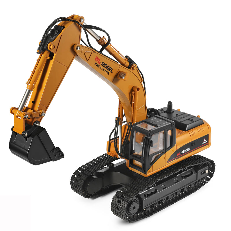 Load image into Gallery viewer, WLtoys RC Excavator 1:16 Full Simulation Structure Design 2.4G Independent Control Alloy Crawler with Light and Sound