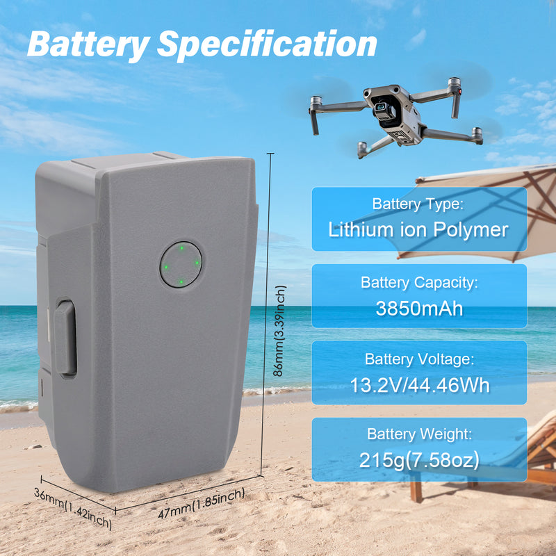 Load image into Gallery viewer, Mavic Air 2 Intelligent Flight Battery 11.55V 3850mAh High Capacity Replacement Battery Compatible with DJI Mavic Air 2/ Air 2S Drone, Up to 28Mins Max Flight Time