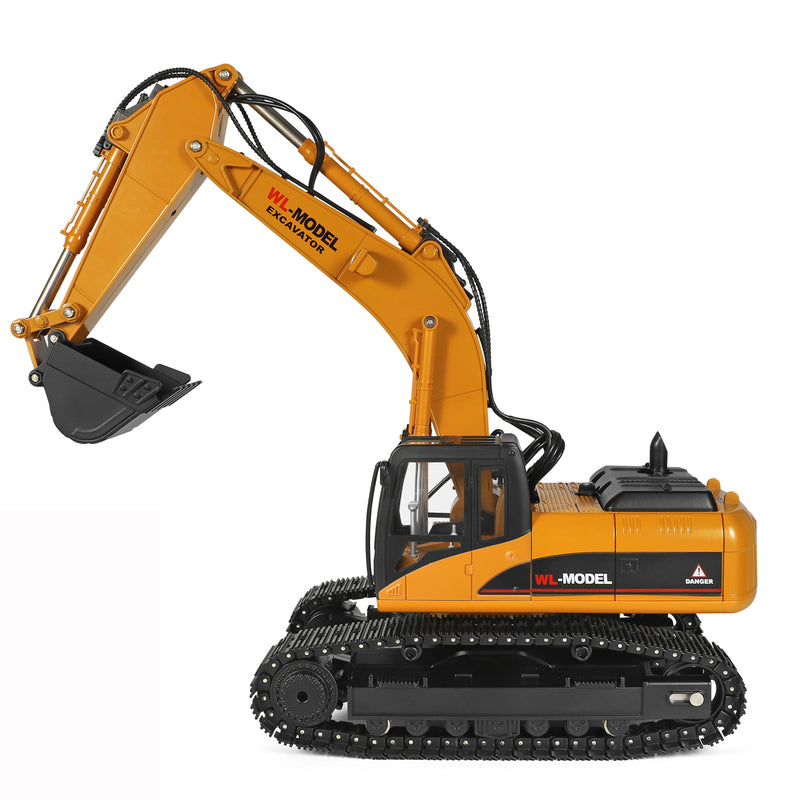 Load image into Gallery viewer, WLtoys RC Excavator 1:16 Full Simulation Structure Design 2.4G Independent Control Alloy Crawler with Light and Sound