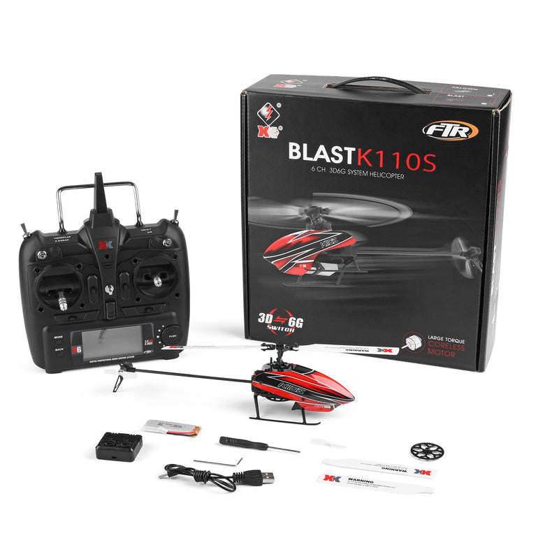 Load image into Gallery viewer, WLtoys K110S RC Helicopter 3D/6-Axis Gyro 6CH 2.4G Brushless Motor