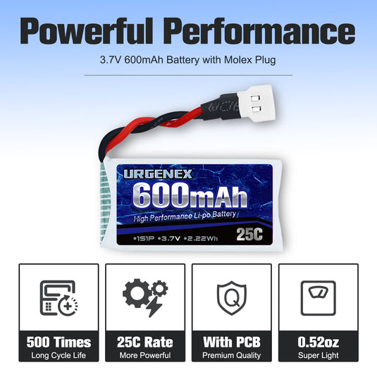 3.7V Lipo Battery 600mah RC Drone Battery for Syma RC Drone