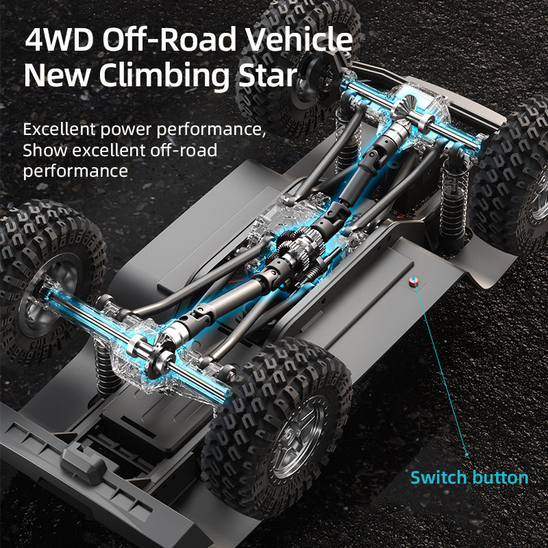 Load image into Gallery viewer, 1/18 Cybertruck Climbing Car 4WD OFF-ROAD Vehicle New Climbing Star Tow Speed Gearbox Mechanical Shift Through-Type Linked Headlights