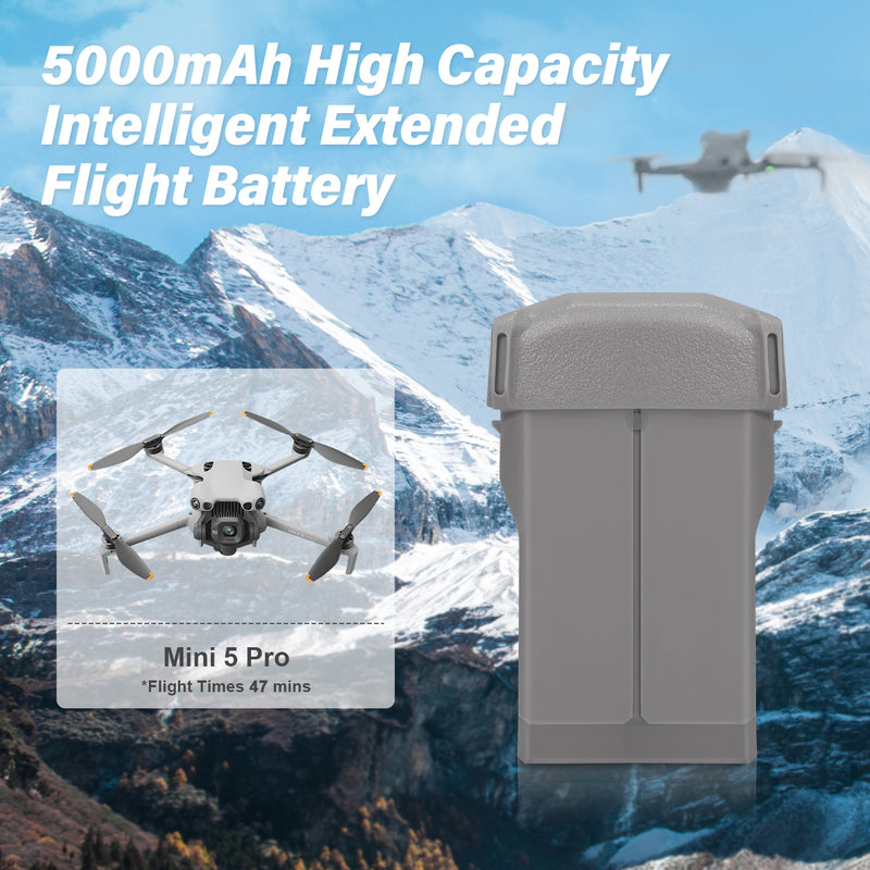 Load image into Gallery viewer, Mini 5 Pro Intelligent Flight Battery 7.16V 5000mAh High Capacity Replacement Battery Compatible with DJI Mini 5 Pro Up to 47 Mins Flight Time