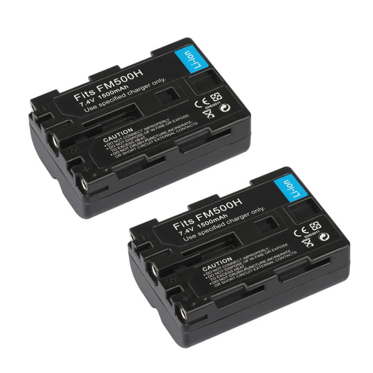 NP-FM500H 7.4V Digital Battery 1500mAh For SONY A58 A65 A77 A450 A550 A560 A580 A900 A200 A300 A350 A700 A850 F717 FM500H Camera Batteries