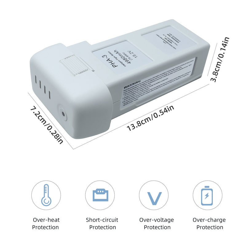 Load image into Gallery viewer, 15.2V Phantom 3 Drone Accessory 4980mAh Fit for DJI Quadcopter RC Drone Phantom 3 SE Professional Advanced Standard 4K