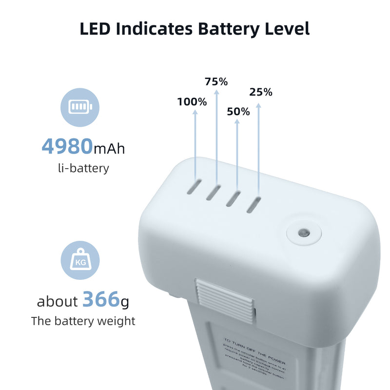 Load image into Gallery viewer, 15.2V Phantom 3 Drone Accessory 4980mAh Fit for DJI Quadcopter RC Drone Phantom 3 SE Professional Advanced Standard 4K
