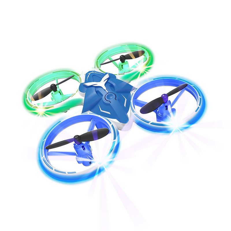 Load image into Gallery viewer, Flytec T22 3D Flips LED Light Mini Drone Indoor Outdoor RC Quadcopter With Auto Hovering Mode Blue