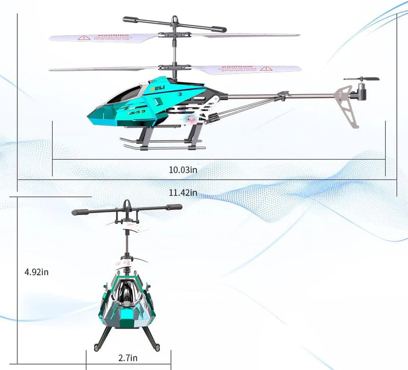 Load image into Gallery viewer, XK919X RC Helicopter, 2.4G 3.5CH Alloy Body Aircraft with Altitude Hold, 15 Mins Long Flight Time, One-Key Take-off/Landing & LED Lights, Durable Indoor Toy for Kids & Beginners
