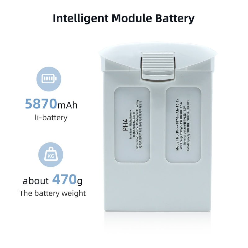 Load image into Gallery viewer, 15.2V Phantom 4 Series Battery High Capacity 5870 mAh Fit for DJI Advanced Drone Replacement Replacement Lithium Polymer Battery -for Phantom 4 Drone Phantom 4 Pro
