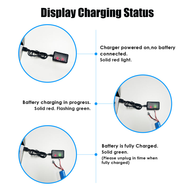 Load image into Gallery viewer, URGENEX Airsoft Battery 7.4V 3000mAh High Capacity Splatter Ball Gun Battery Pack with SM2P Plug and Mini Tamiya Plug Cable Fit for SRB1200, SRB400, SRB400-SUB, MP5K, M4, M110 Airsoft Gun Toy