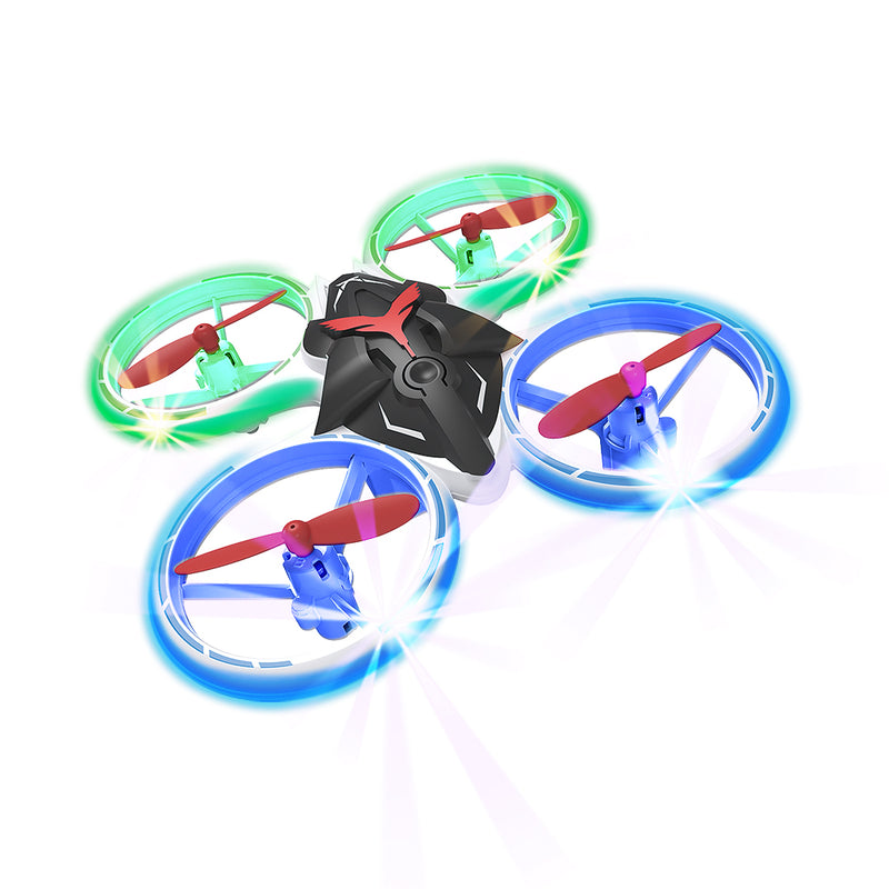 Load image into Gallery viewer, Flytec T22 3D Flips LED Light Mini Drone Indoor Outdoor RC Quadcopter With Auto Hovering Mode Blue